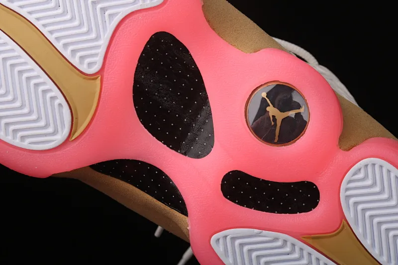 All categories Air Jordan Jordan series basketball shoes Air Jordan 13 Air Jordan 13 RETRO CNY AJ13 Joe 13 celebrates the Chinese New Year Copper Coin White Yellow Pink CW4409-100